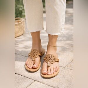 Dolce Vita Women’s Sandals Size 9 Tan Thong Sandals Leather Summer Shoes